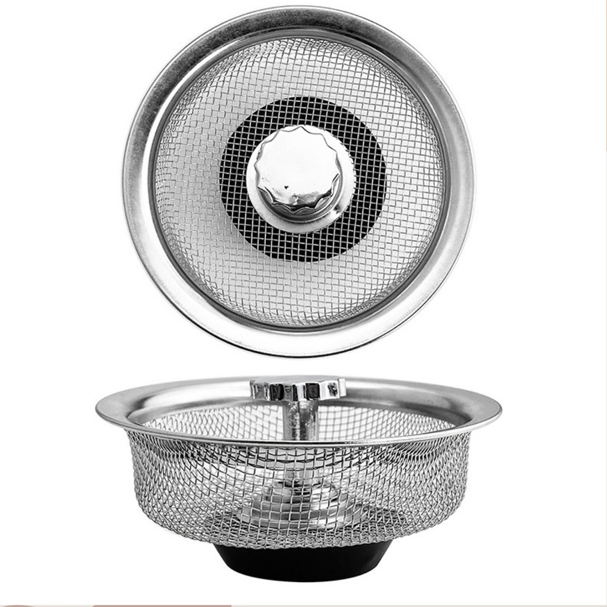 Nắp Lọc Rác Inox Bồn Rửa Chén, Chậu Rửa Bát Inox, Chặn Rác Inox