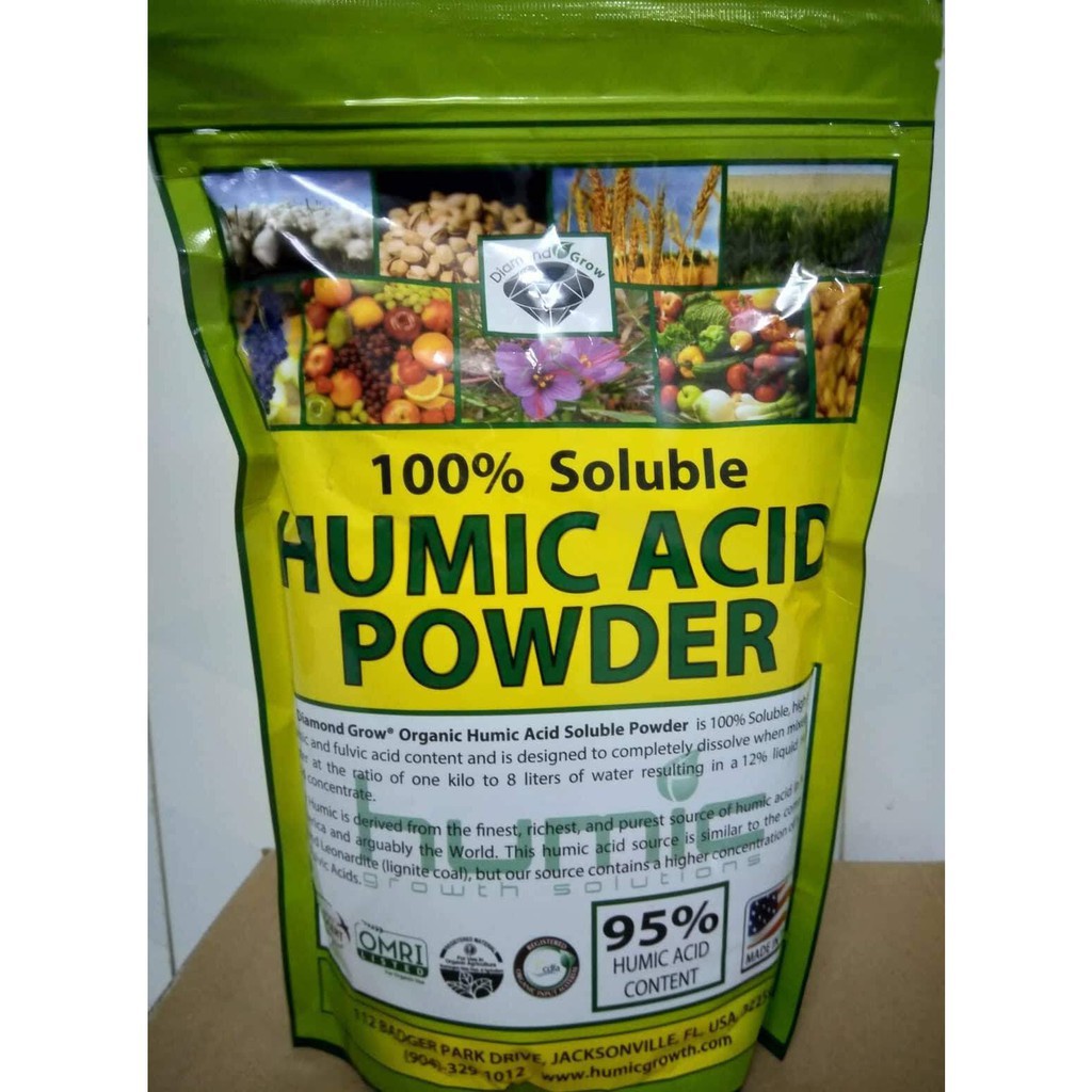 Phân hữu cơ Humic Acid Powder gói 1kg giúp rễ phát triển hấp thụ chất dinh dưỡng tốt hơn