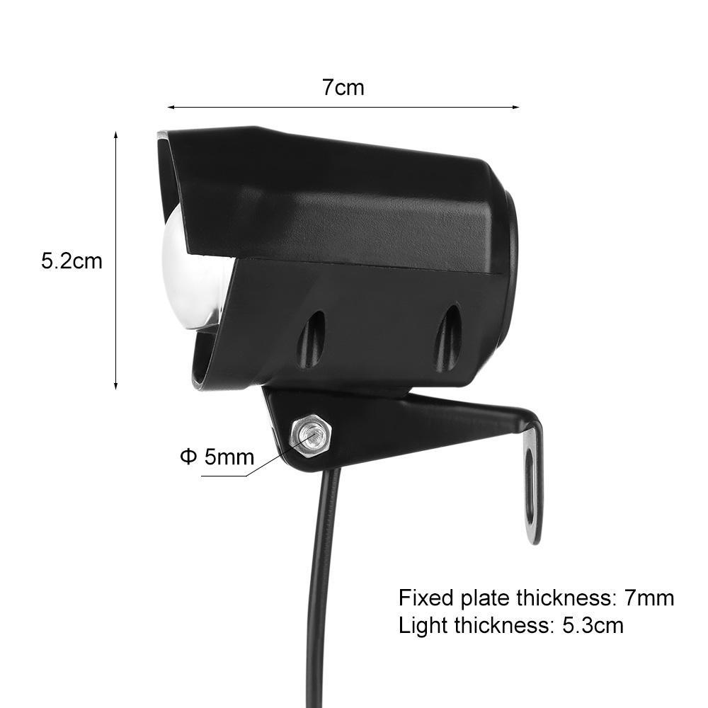 Đèn Pha 2 Trong 1 Phong Cách Retro Cho Xe Đạp Điện