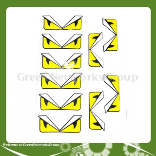 Tem dán decal trang trí xe đôi mắt Fendi Greennetworks