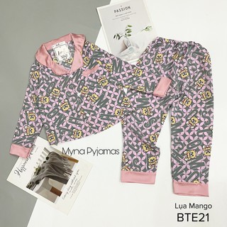 Bộ pijama Mẹ và bé, chất Lụa mango mềm mịn