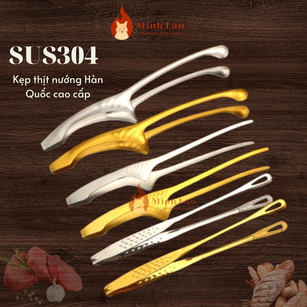 Kẹp gắp thịt nướng BBQ cao cấp phong cách Hàn Quốc