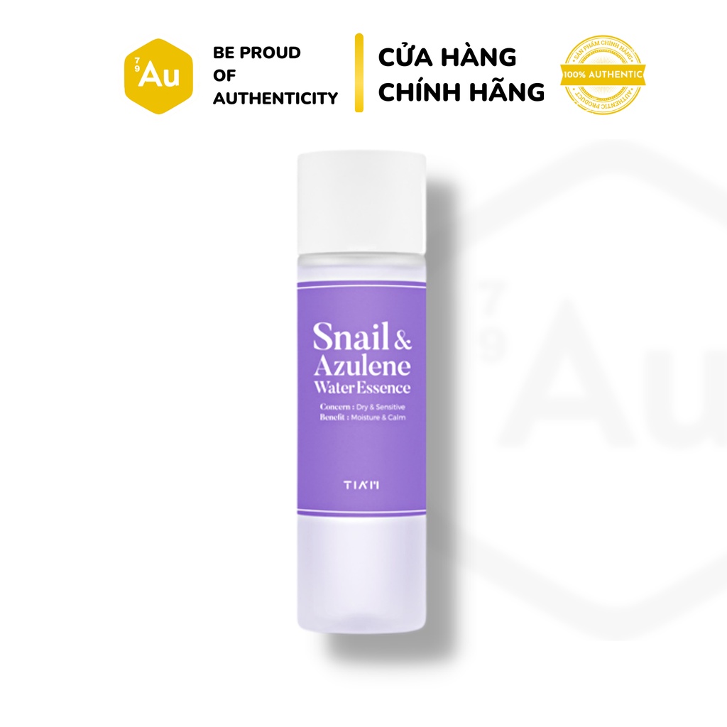 TIA'M | Essence Dịch Ốc Sên Hỗ Trợ Phục Hồi &amp; Dịu Da - Snail &amp; Azulene Water Essence 180ml [Hàng Chính Hãng từ TIA'M]