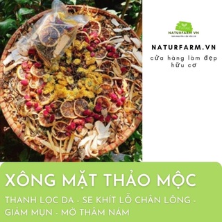 Thảo dược xông mặt organic 50gr - xông mặt thảo mộc giúp thanh lọc