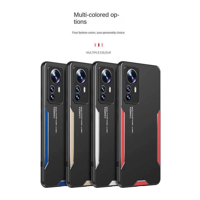 Ốp Điện Thoại Kim Loại Chống Trượt Bảo Vệ Toàn Diện Cho Xiaomi Mi 12 pro Mi 12X Mi 12