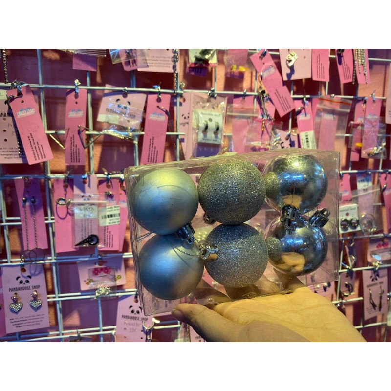 Quả châu trang tró noel đủ màu