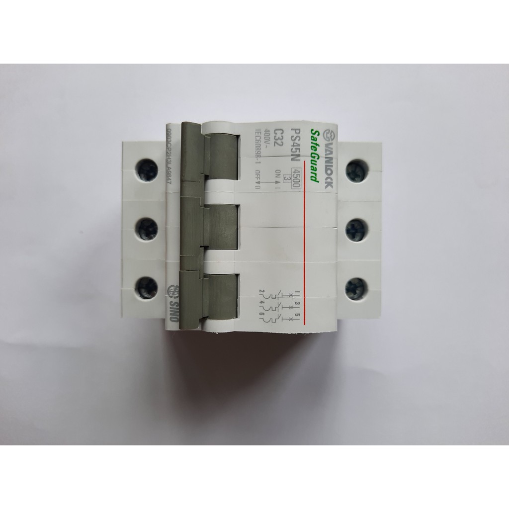 CÂU·DAO 3P SINO - APTOMAT THIẾT BỊ ĐÓNG NGẮT TỰ ĐỘNG MCB SINO 3P 32A, 40A, 50A, 63A