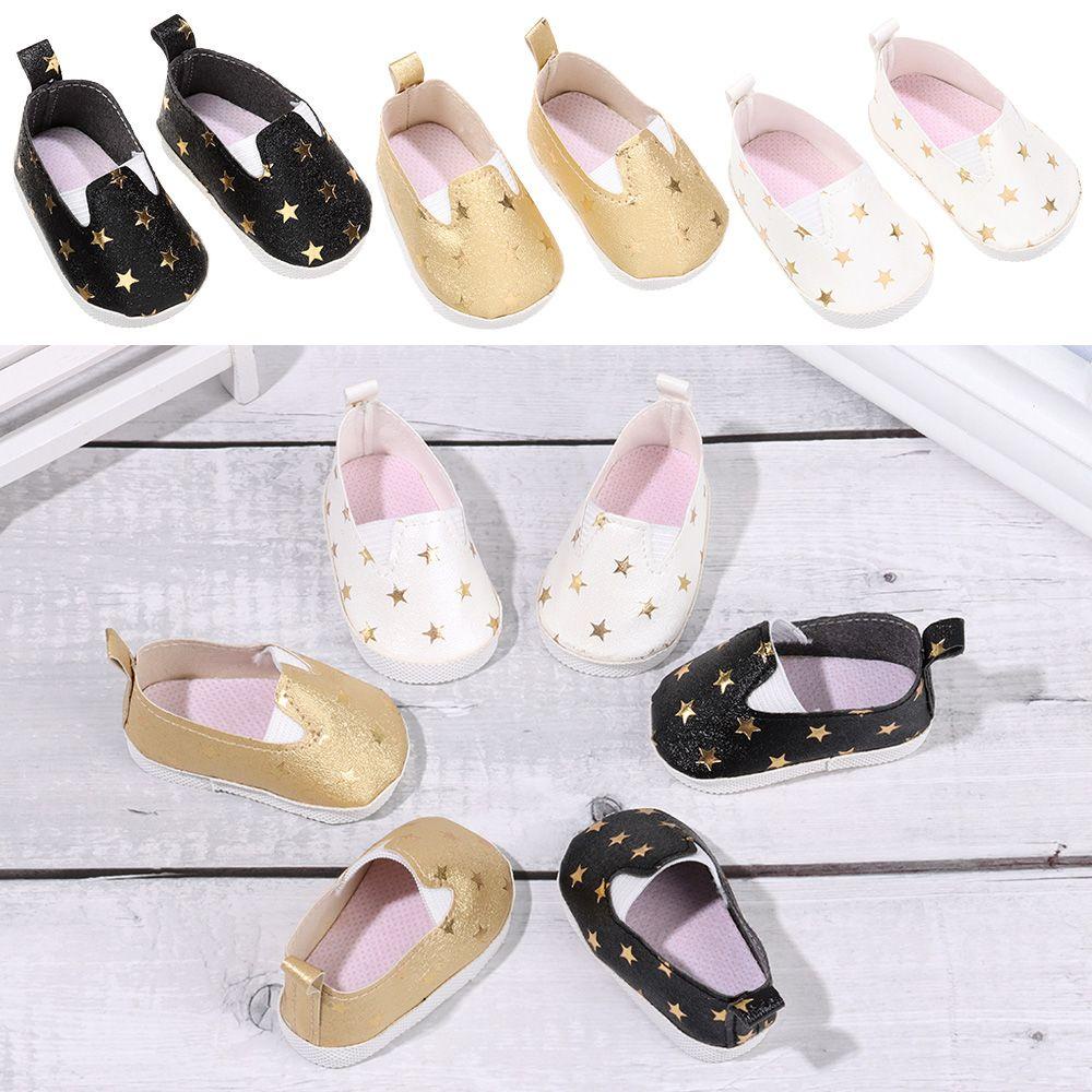 Set 2 Giày Búp Bê 6.5cm 16 Inch Xinh Xắn Đáng Yêu