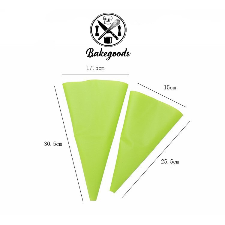 Túi bắt kem silicone, túi tam giác bắt kem trang trí bánh tái sử dụng nhiều lần loại dày đẹp