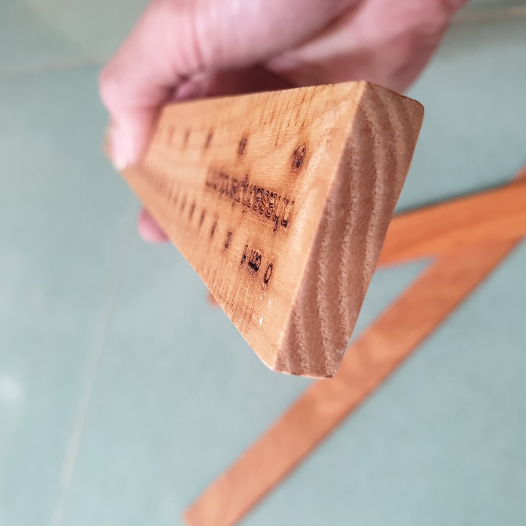 Thước Gỗ 30, 40cm Giáo Viên - Gỗ Sồi Trơn