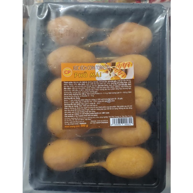 Xúc xích corn torpedo phô mai 500gr