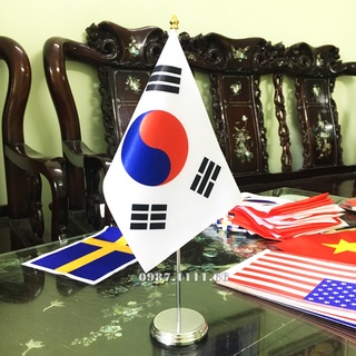 Cờ Để Bàn Đế Thép Cờ Hàn Quốc