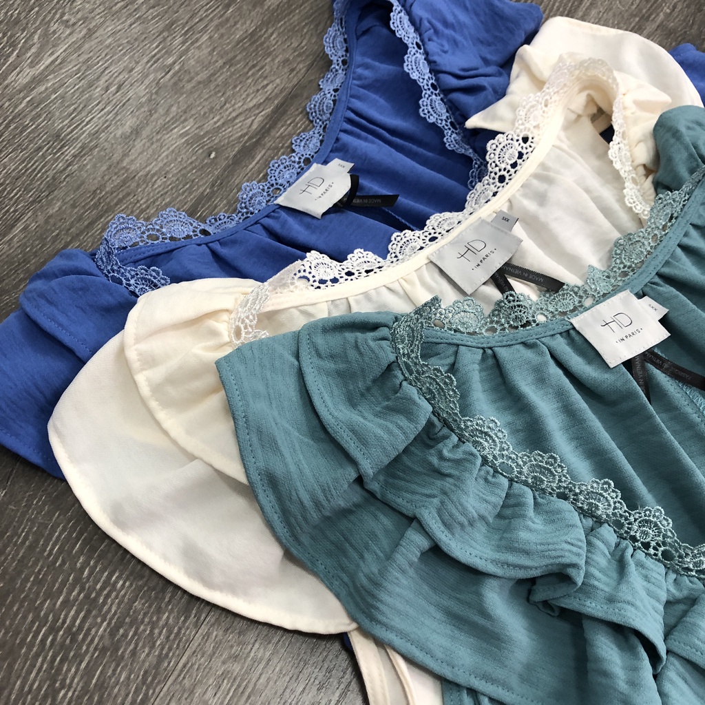 Đầm HD PARIS bèo cổ viền ren