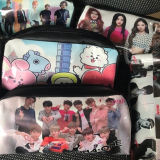 Hộp bút BTS, BT21, Blackpink, Ikon, Wannaone