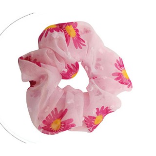 Scrunchies hoa cúc nhiều màu (dây buộc tóc vải hót trend)