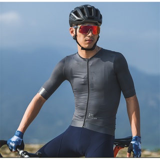 Áo đạp xe Monton ngắn tay Traveler Max - Xám ghi