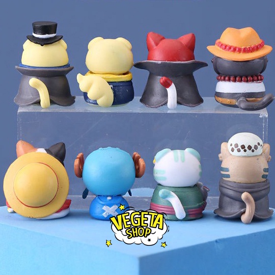 Mô hình One Piece - Mô hình Mèo Tsum Tsum Cosplay One Piece Katakuri Enel Luffy Zoro Sanji Ace Sabo Chopper Law Shanks