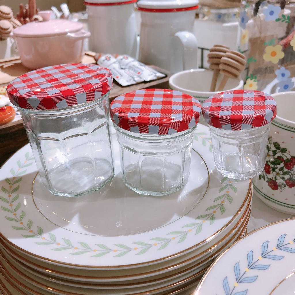 Hũ thủy tinh nắp nhôm hũ đựng sữa chua hũ thủy tinh làm mứt OIBECUNG PK.07 | BigBuy360 - bigbuy360.vn