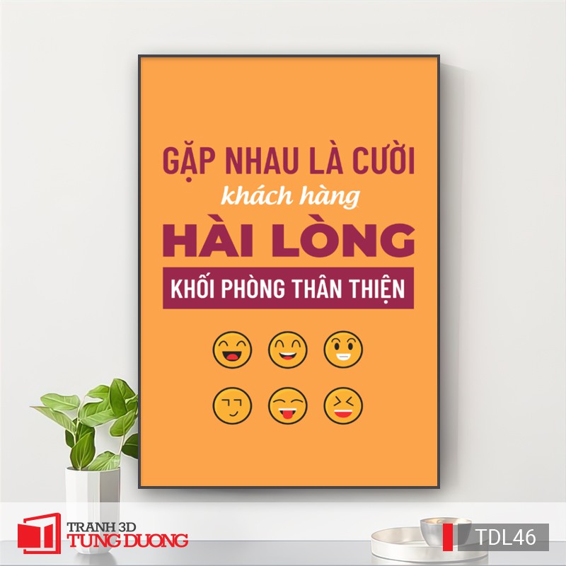 [Giá Xưởng] Tranh treo tường động lực văn phòng câu nói slogan truyền cảm hứng, tranh canvas trang trí DL25