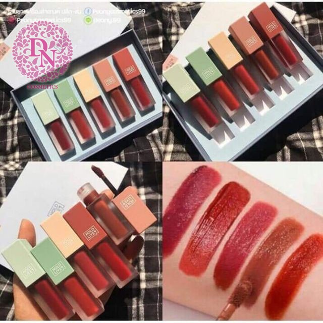 SET SON KEM 5 CÂY ORCHID LOVE MATTE LIP SIVANNA HF4014 CHÍNH HÃNG - 8428