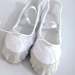 Giày Múa Đế Bệt Mũi Mềm - Màu Trắng | BigBuy360 - bigbuy360.vn