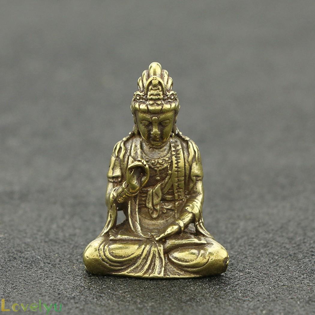 Tượng Phật Mini Bằng Đồng Thau Trang Trí Văn Phòng