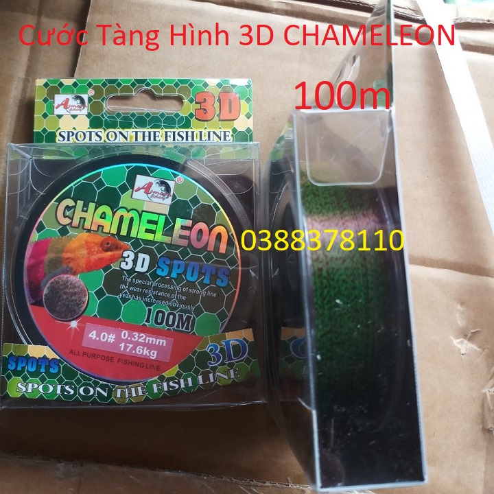 Dây Cước Câu Cá Tàng Hình 3D CHAMELEON 100m