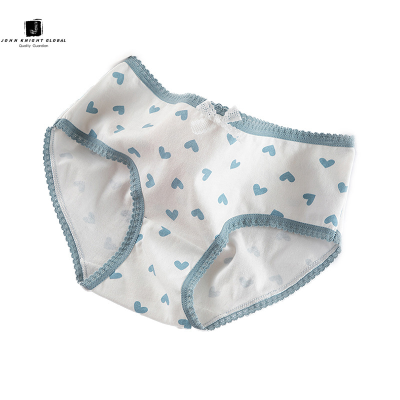 Quần lót cotton JKG họa tiết in đính nơ xinh xắn dành cho bạn gái | BigBuy360 - bigbuy360.vn