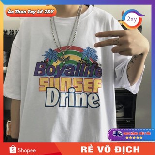 Áo Thun Tay Lỡ Unisex Form Rộng, áo phông tay lỡ 2XY ATL16