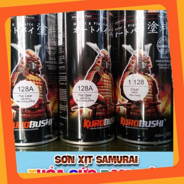 Sơn samurai phủ bóng bề mặt sơn nhám - bóng nhám mã 128A