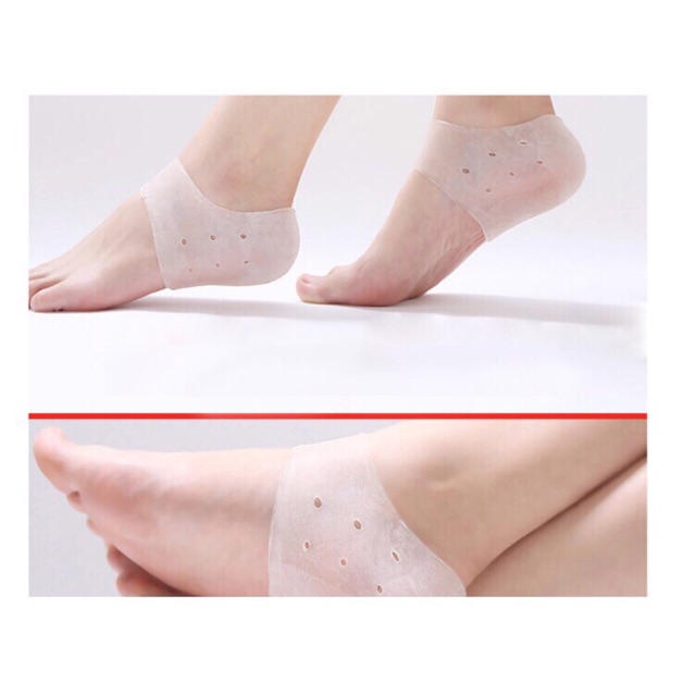 3 đôi Vớ silicon mang gót chân bảo vệ gót chân chống nứt gót chân