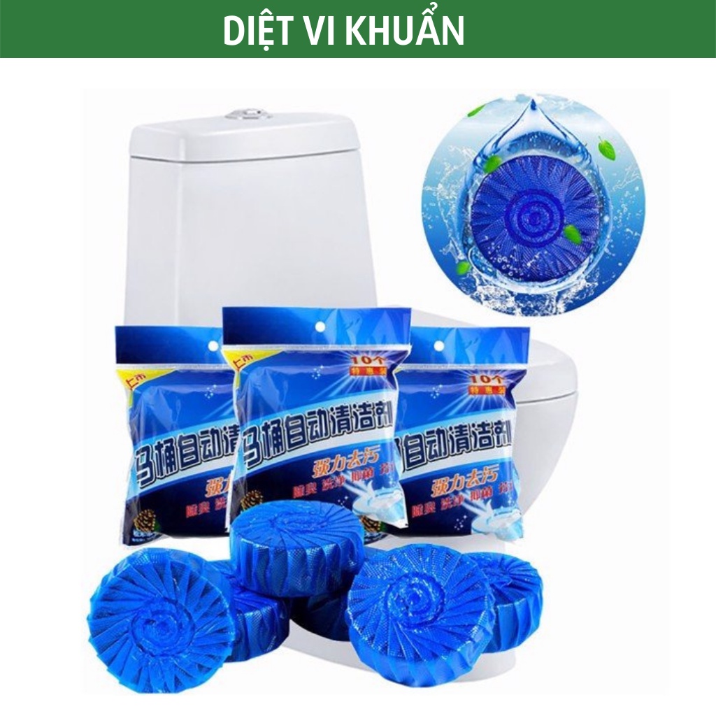 SET 10 Viên thả bồn cầu Hàn Quốc diệt khuẩn khử mùi bồn cầu vệ sinh toilet