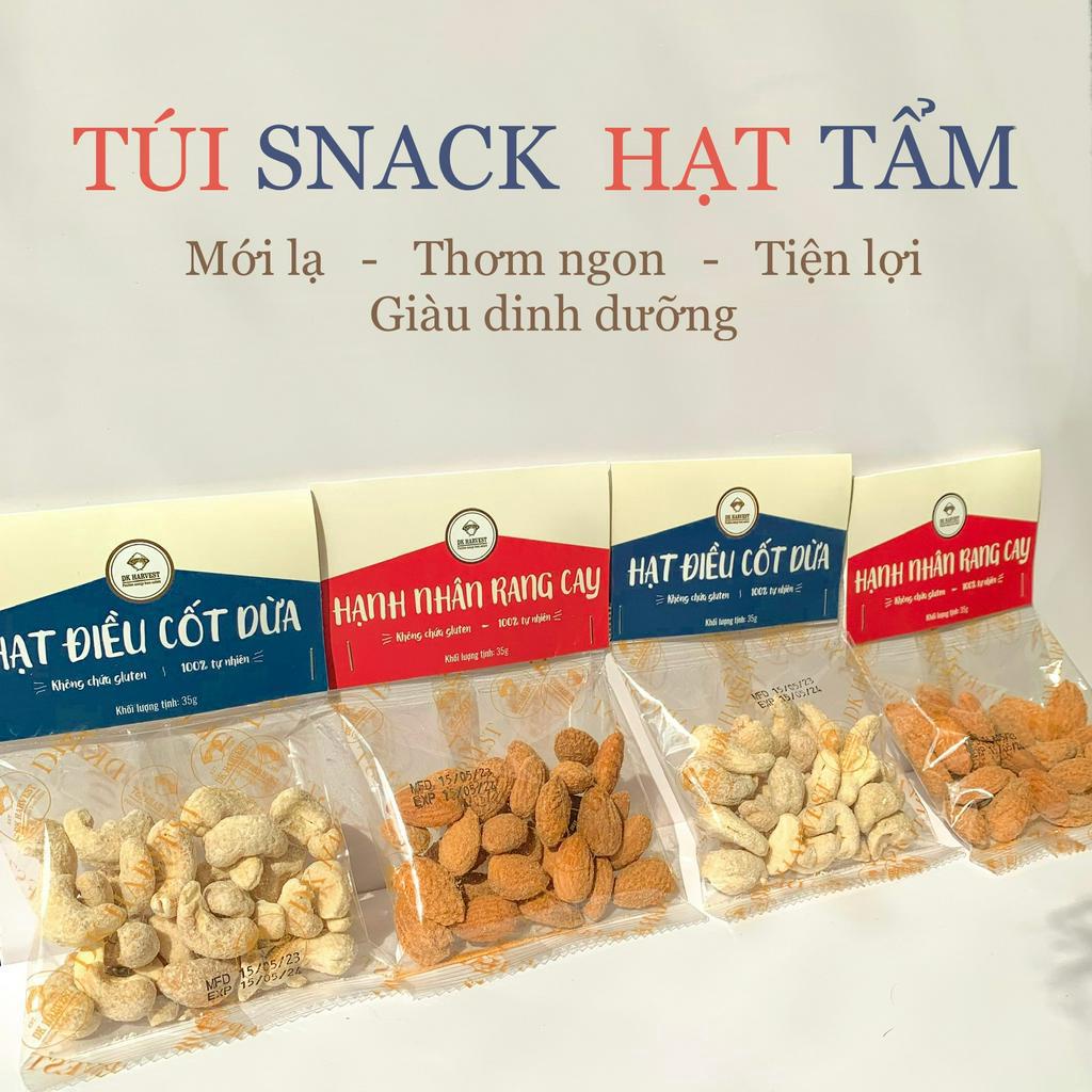 Snack hạt hạnh nhân rang cay DK Harvest - Sản phẩm tiện lợi và dinh dưỡng tốt cho ăn vặt