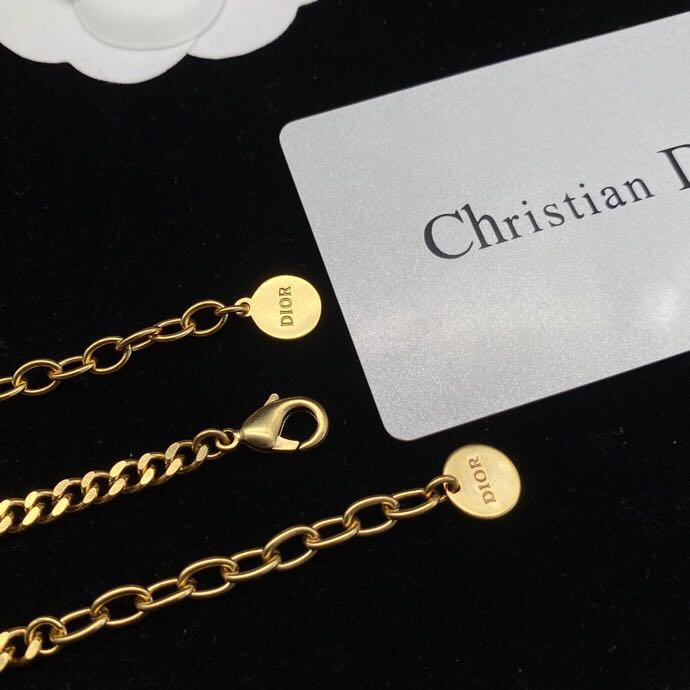 Dior Vòng Cổ Kim Loại Mặt Chữ JADIOR