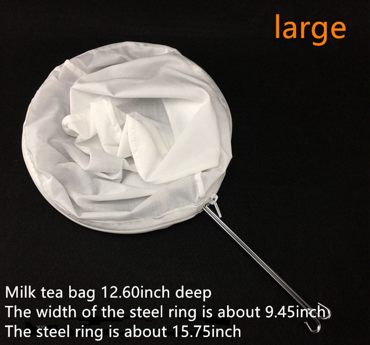 Multi-spec Milk Tea Filter Bags High-quality Cloth Bags  Hong Kong Style Steel Ring Tea Bags  Stockings  Milk  Tea Bags