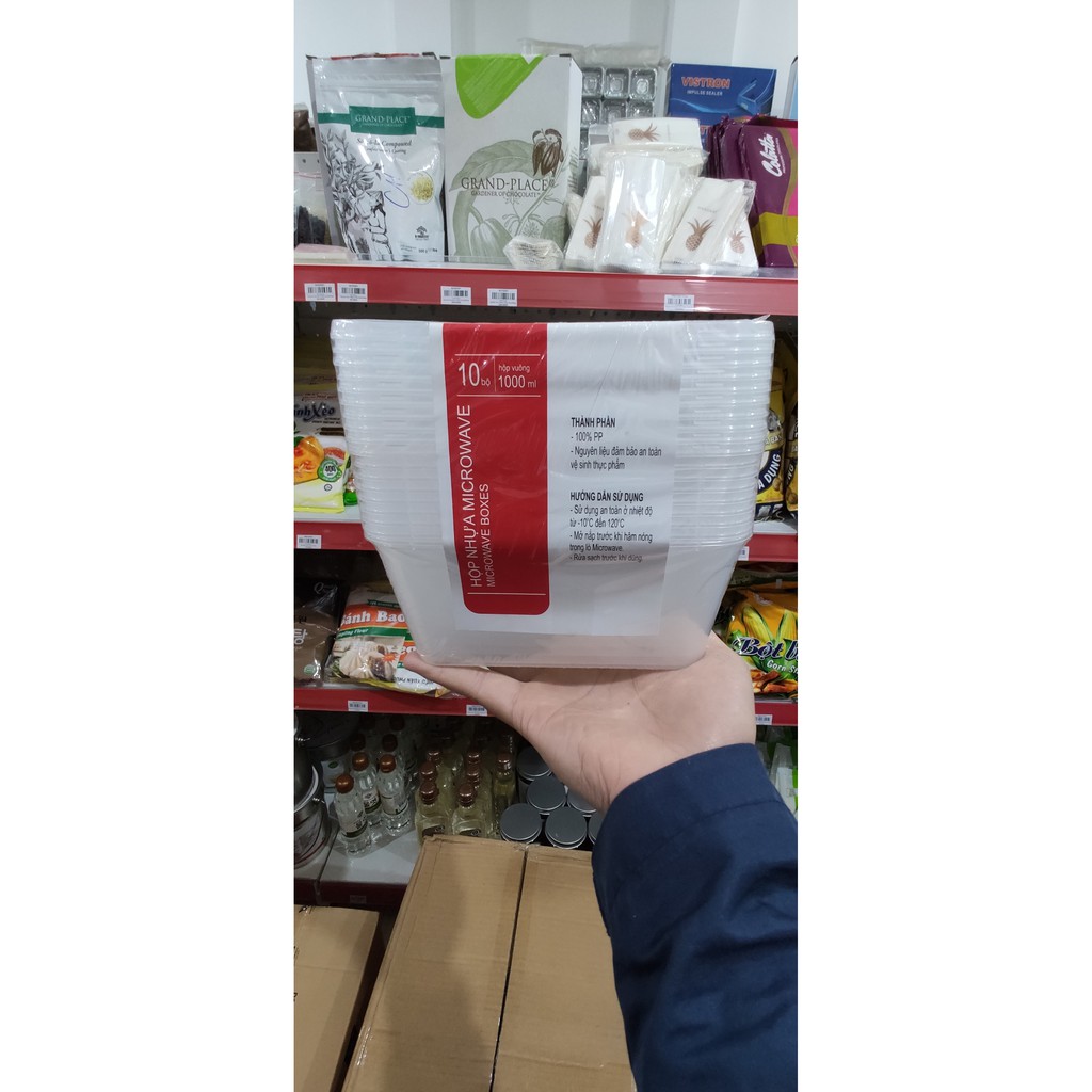 Set 10 Hộp Nhựa Đựng Thực Phẩm Cao Cấp