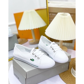 Giày lười lct trắng cá sấu fullbox