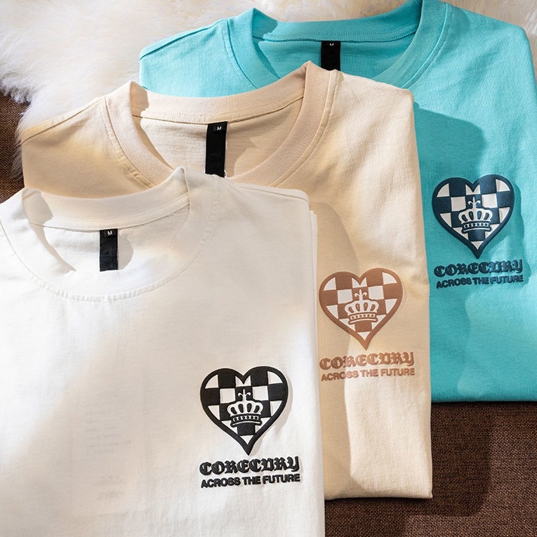 Áo Thun HIIXIIVI T-Shirt Tay Ngắn Cổ Tròn In Hình Hoàng Hôn Thời Trang Mùa Hè Phong Cách Hàn Quốc Dành Cho Nữ 2022