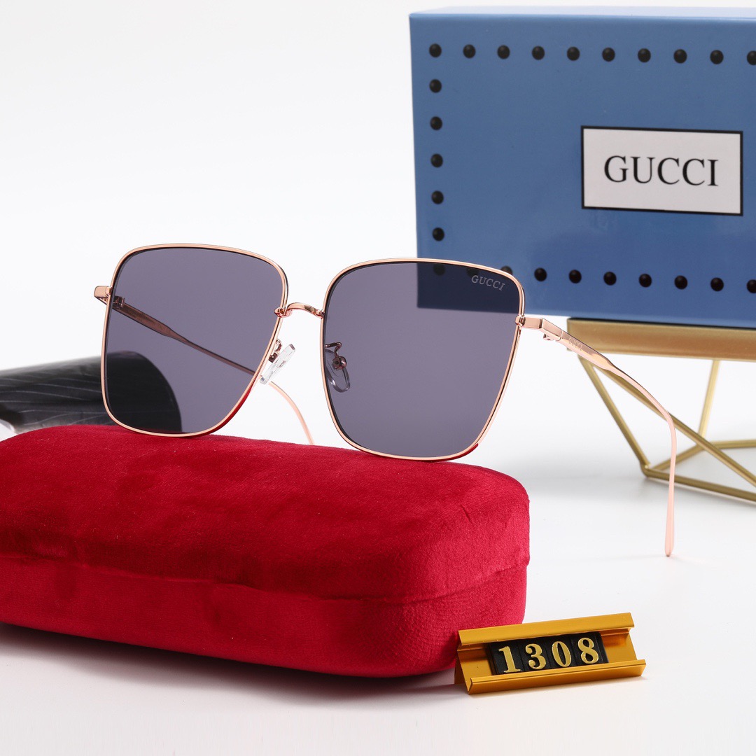 Gucci_ Kính râm 2021 Thời trang Hàn Quốc mới Kính râm phân cực nam và nữ Cặp đôi hợp thời trang Du lịch ngoài trời Kính râm lái xe thời trang Ngôi sao đường phố Chụp ảnh Wild Anti-UV Kính râm