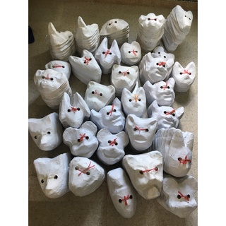 Hallo Kid - Mặt nạ bồi giấy vẽ tay chưa tô màu