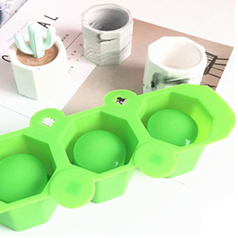 Khuôn Silicon 3 Lỗ Đa Giác Dùng Làm Chậu Hoa
