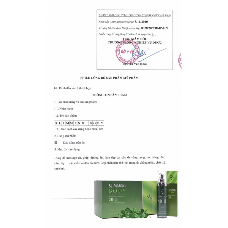 Bộ ủ nóng thải mỡ Slimming Body - SlimmingCare