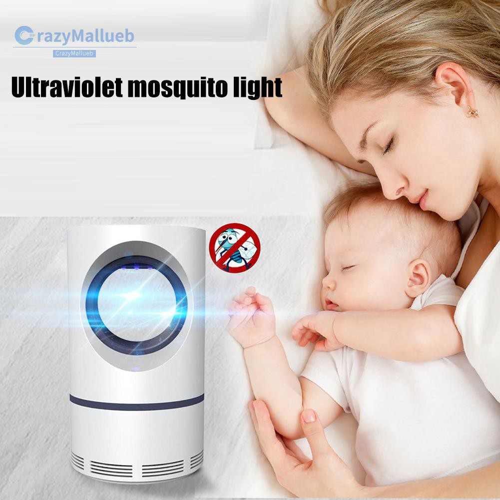 Crazymallueb❤UV USB Mosquito Repellent Lamp Photocatalytic Electric Insect Trap Light❤Lighting