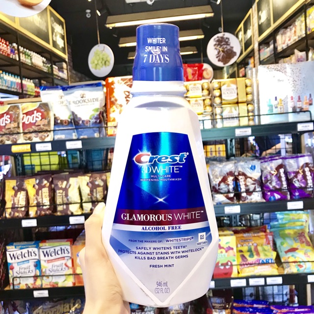 Nước Súc Miệng Crest 3D white 946ml.