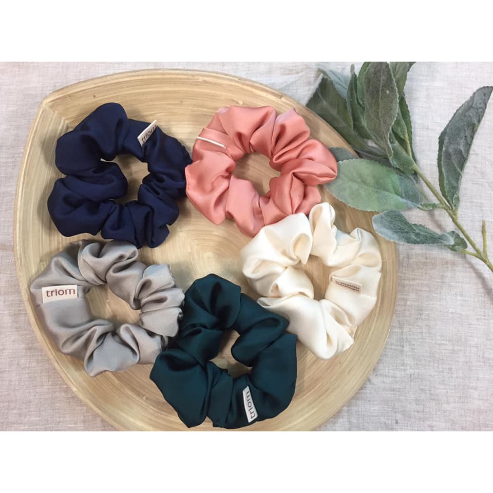 Đồ cột tóc vải satin lụa. Dây buộc tóc vải satin lụa. Satin silk scrunchies