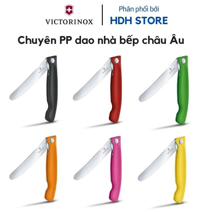 [THỤY SĨ] Dao Gọt Victorinox Lưỡi Răng Cưa 11cm Có Thể Gập - Hàng chính hãng