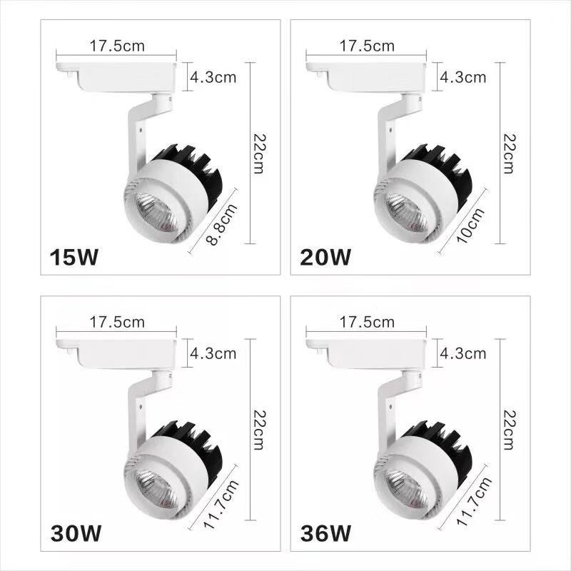 Đèn rọi ray COB 20w trang trí cửa hàng, shop quần áo, giầy dép