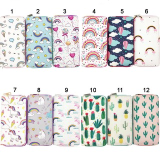 [Link 14] Bóp Ví Dài Cầm Tay Họa Tiết Hoạt Hình Cute Dễ Thương Cho Nữ