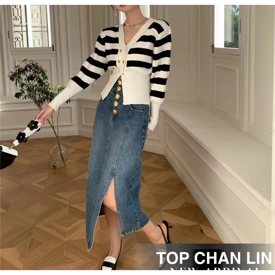 NRVP Áo Sweater Dệt Kim Dài Tay Thiết Kế Mới Thời Trang Theo Phong Cách Hàn Quốc Cho Nữ