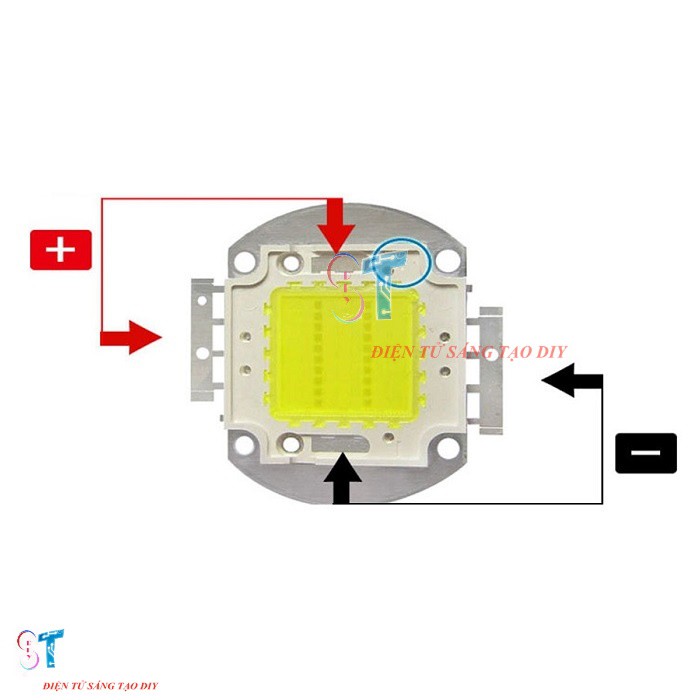 Chip Led Công Suất 50W Trắng Ấm 12VDC